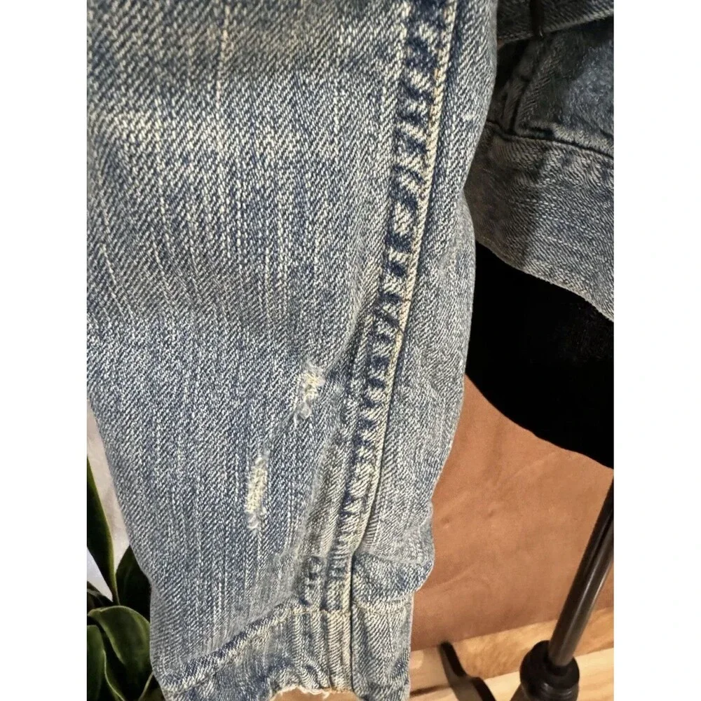 Vintage Ralph Lauren Denim Chore Coat 90’s Y2K Wmns Large Cabincore Cottagecore - Picture 13 of 16